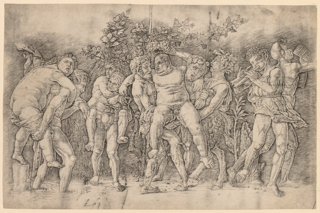 Bacanal com Sileno de Andrea Mantegna
