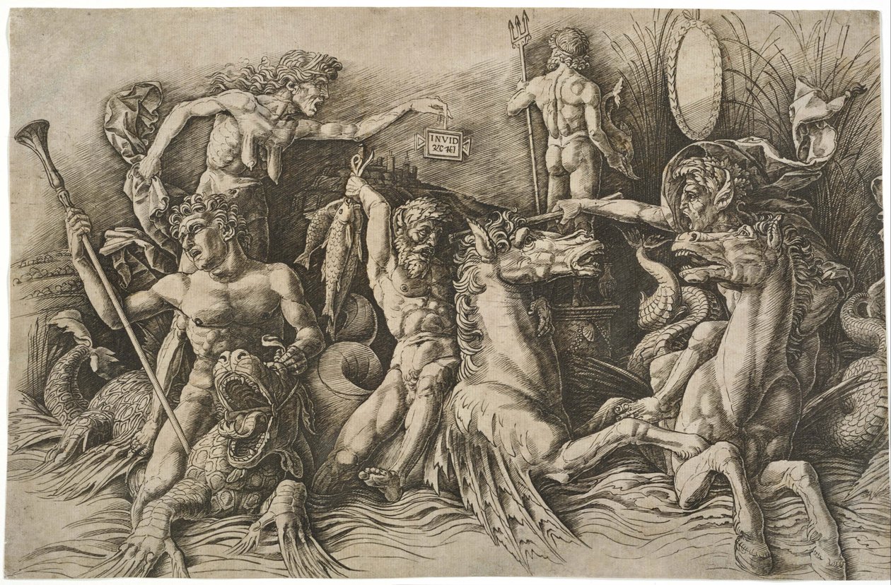 Batalha dos Deuses do Mar de Andrea Mantegna