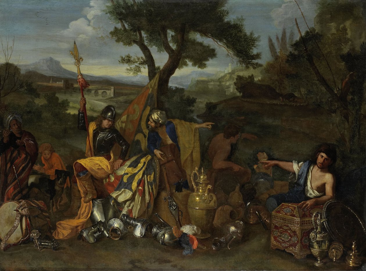 Os pedestres, 1635-50 de Andrea di Leone