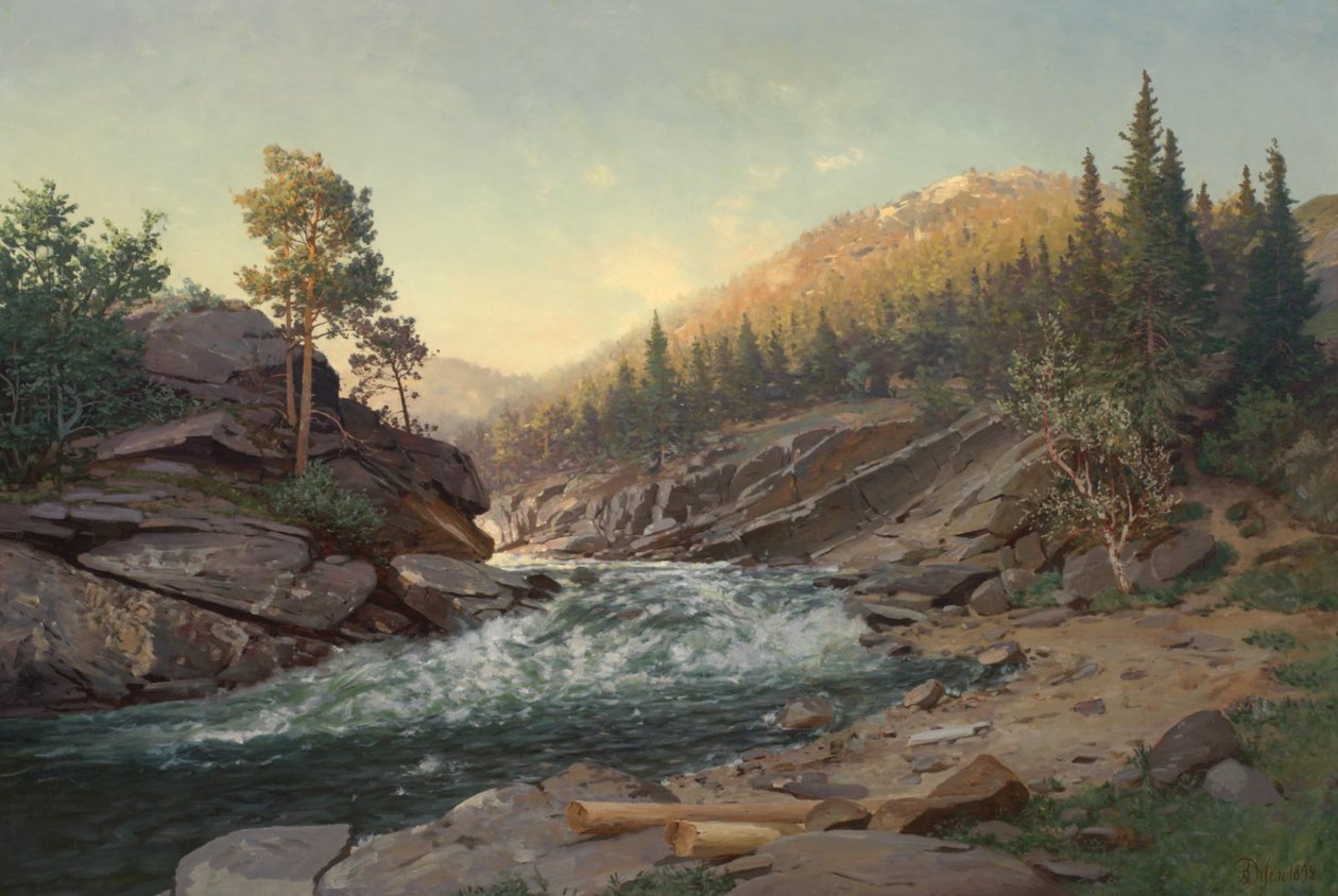 A montanha no verão de Andreas Edvard Disen