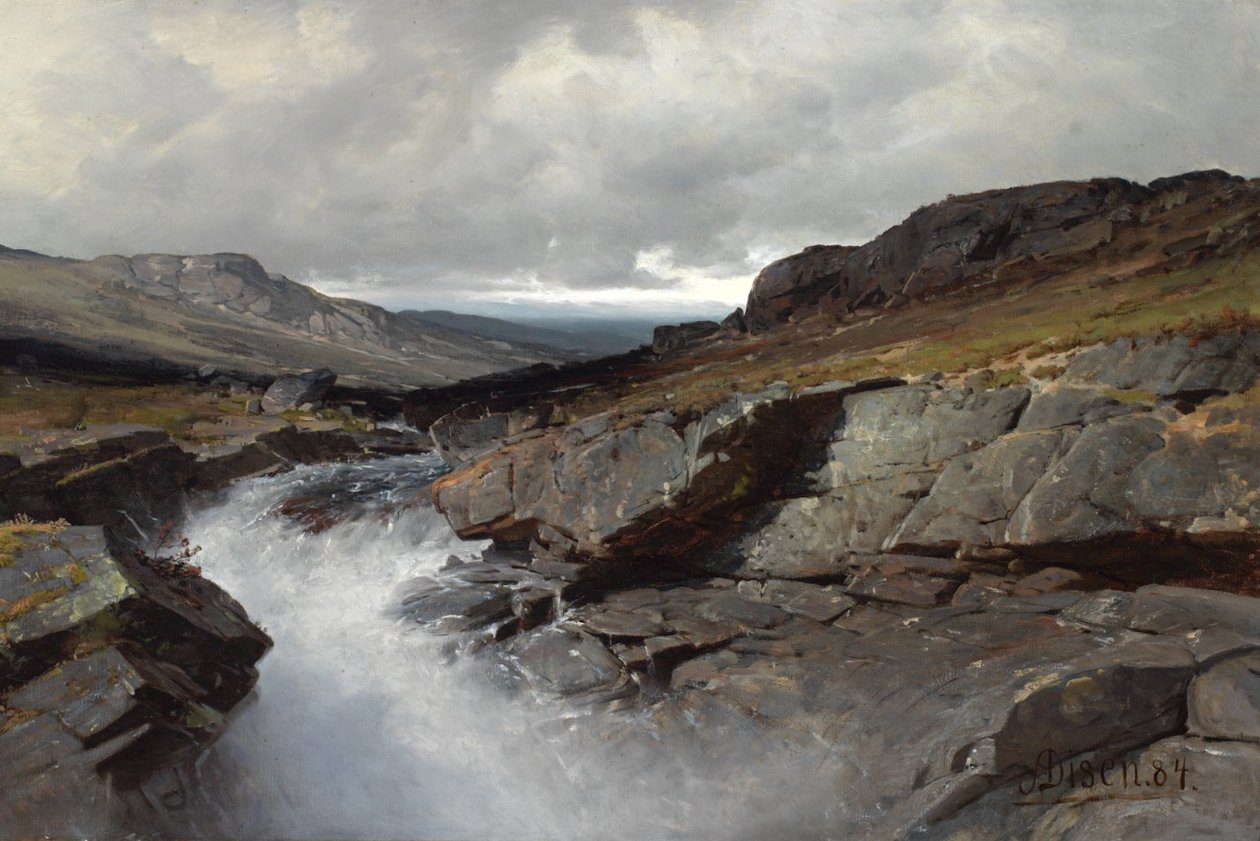 Partido montanha de Andreas Edvard Disen