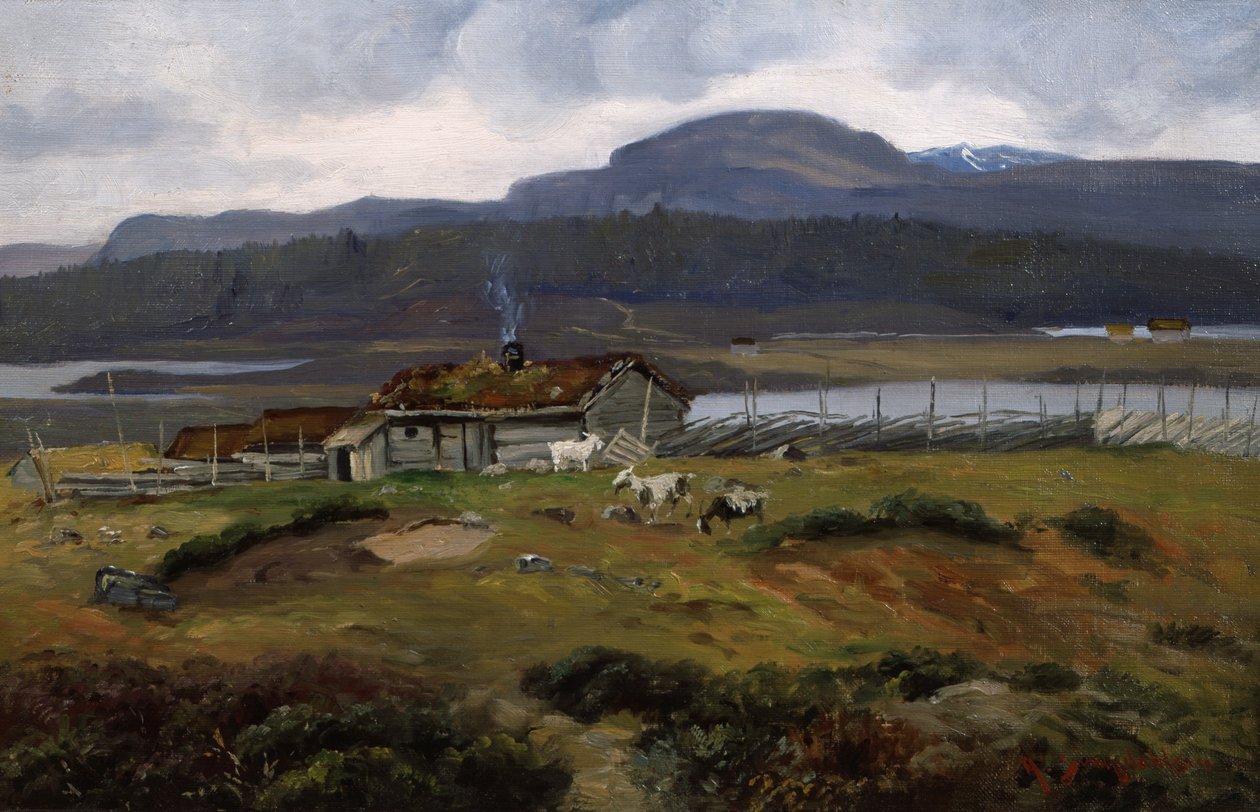 Pasto com cabras de Andreas Singdahlsen