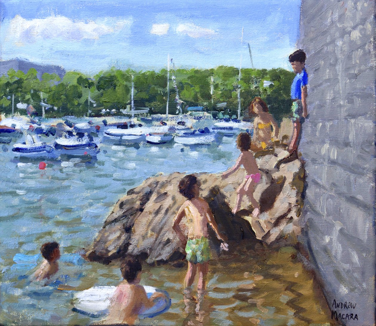 rochas de escalada, Tenby Harbour, 2016, de Andrew Macara