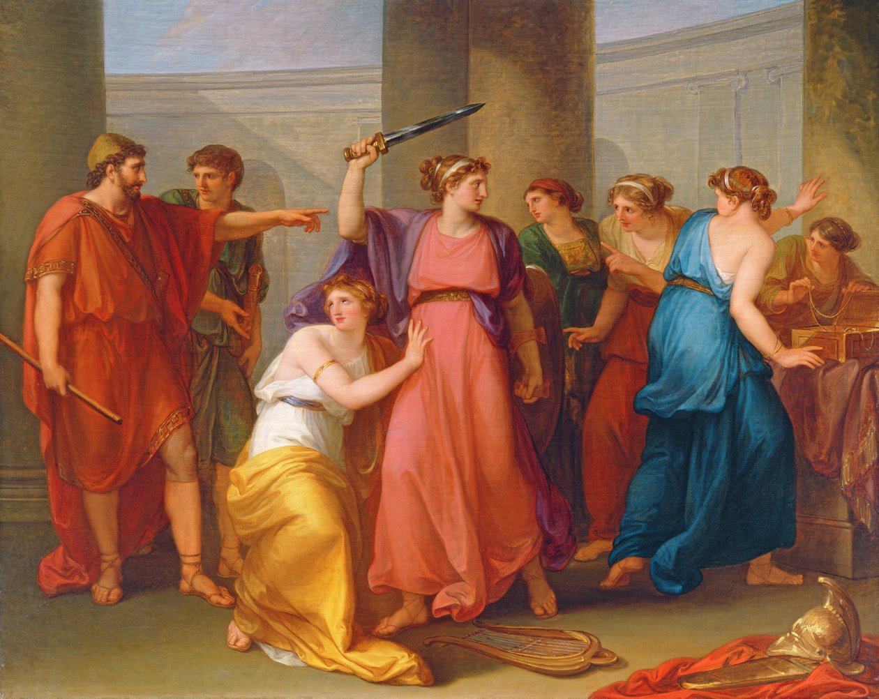 Aquiles Descoberto de Angelica Kauffmann