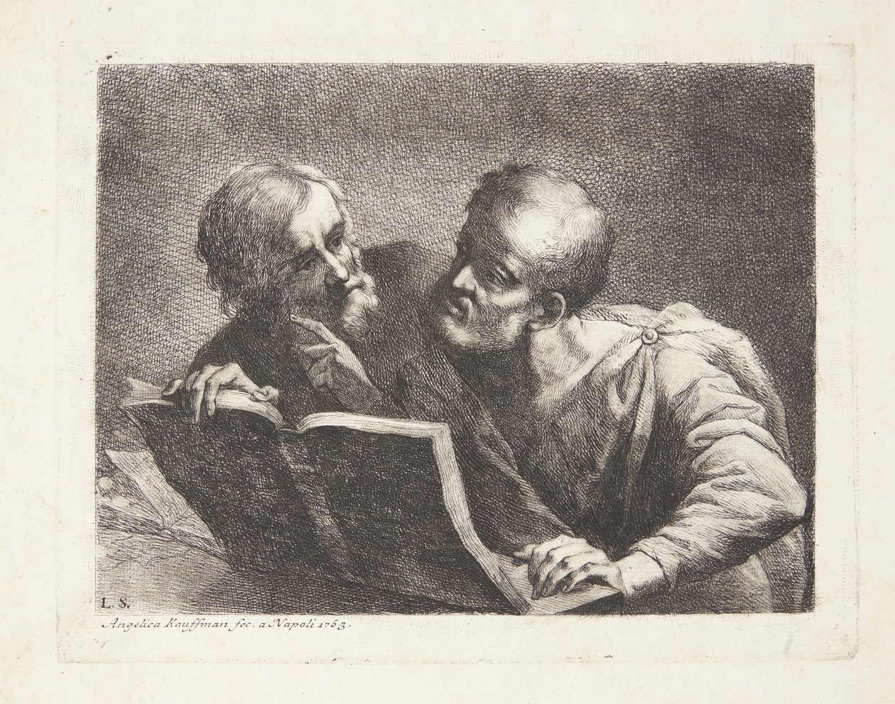 Os dois antigos alunos de Angelica Kauffmann