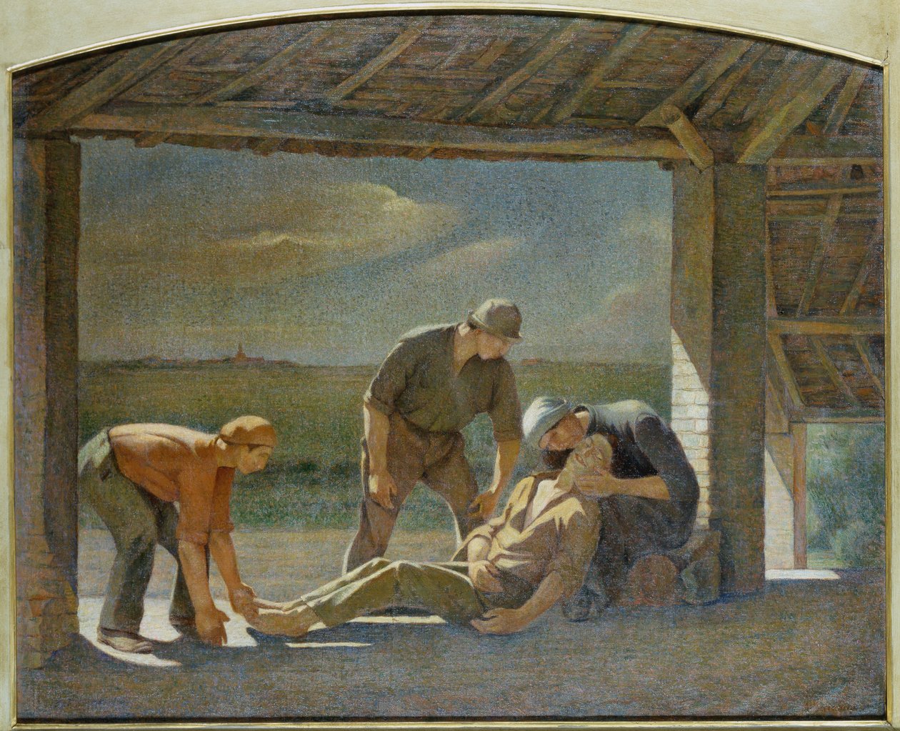 Pietá (óleo sobre tela) de Angelo Barabino