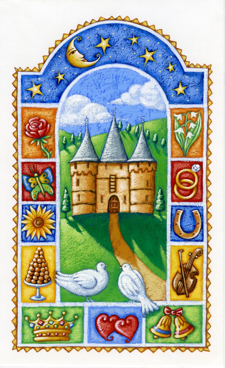 Chateau, 2016 (guache) de Annalisa Morrocco