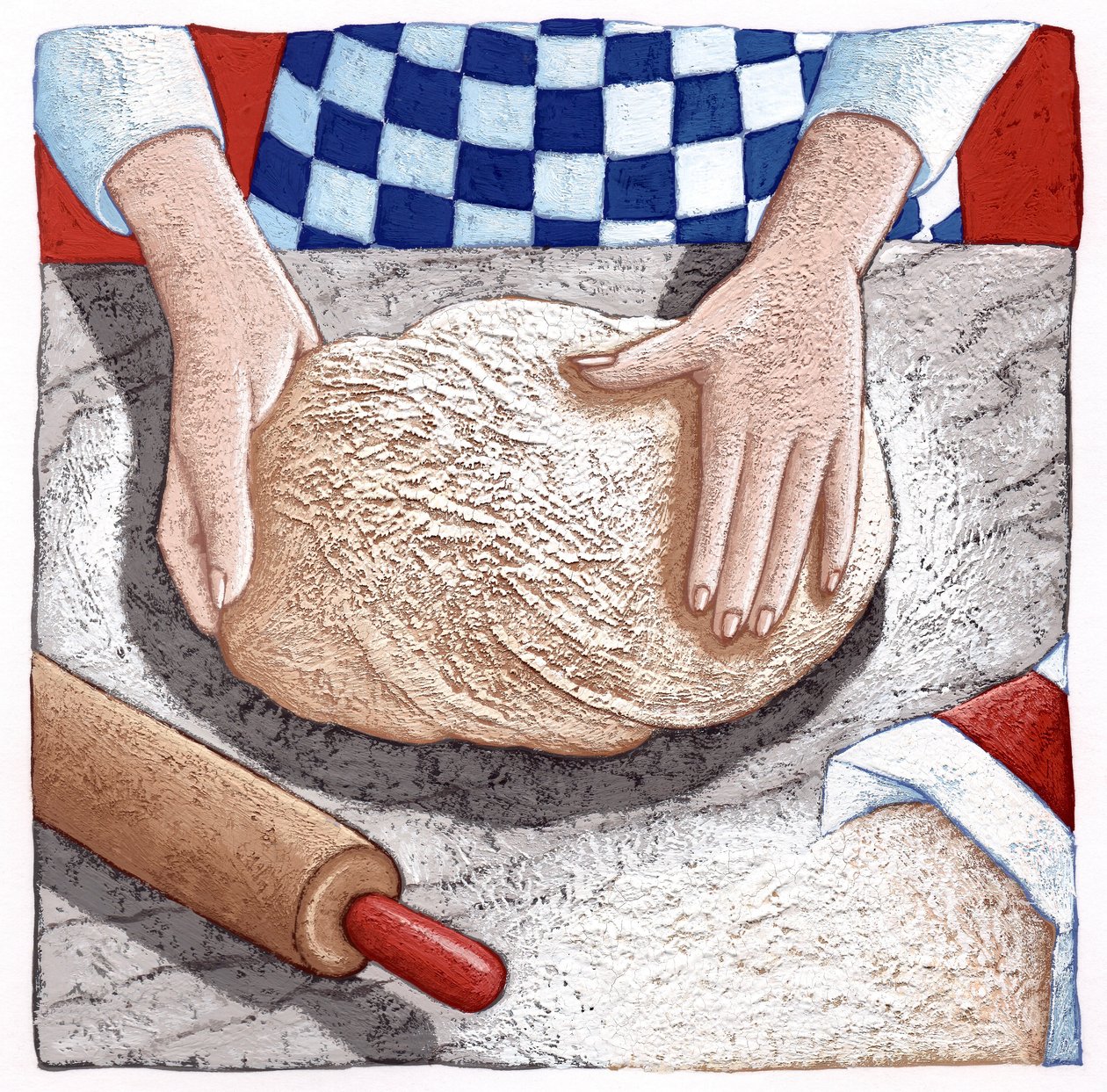 Preparação da massa de Annalisa Morrocco