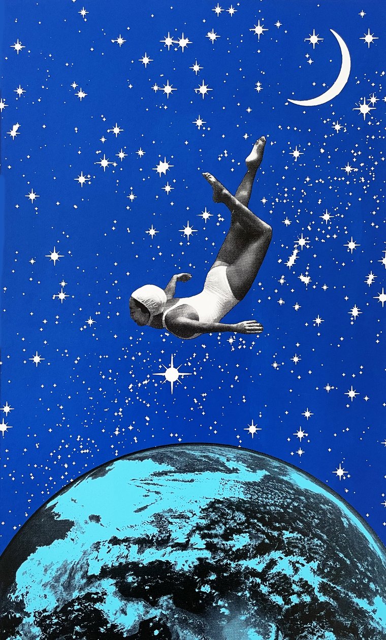 Sem peso, 2022 (serigrafia) de Anne Storno