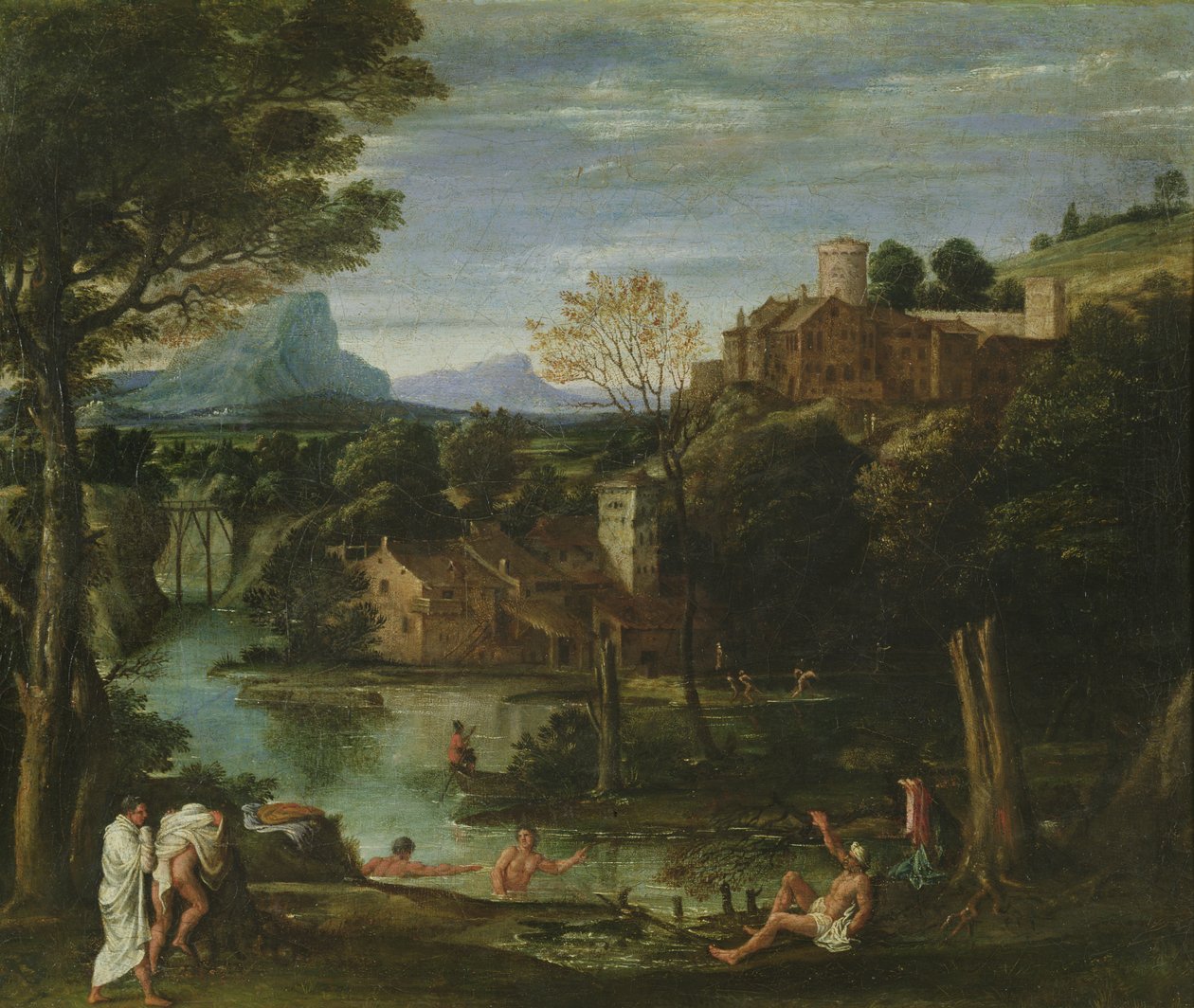 Paisagem, c.1602 de Annibale Carracci