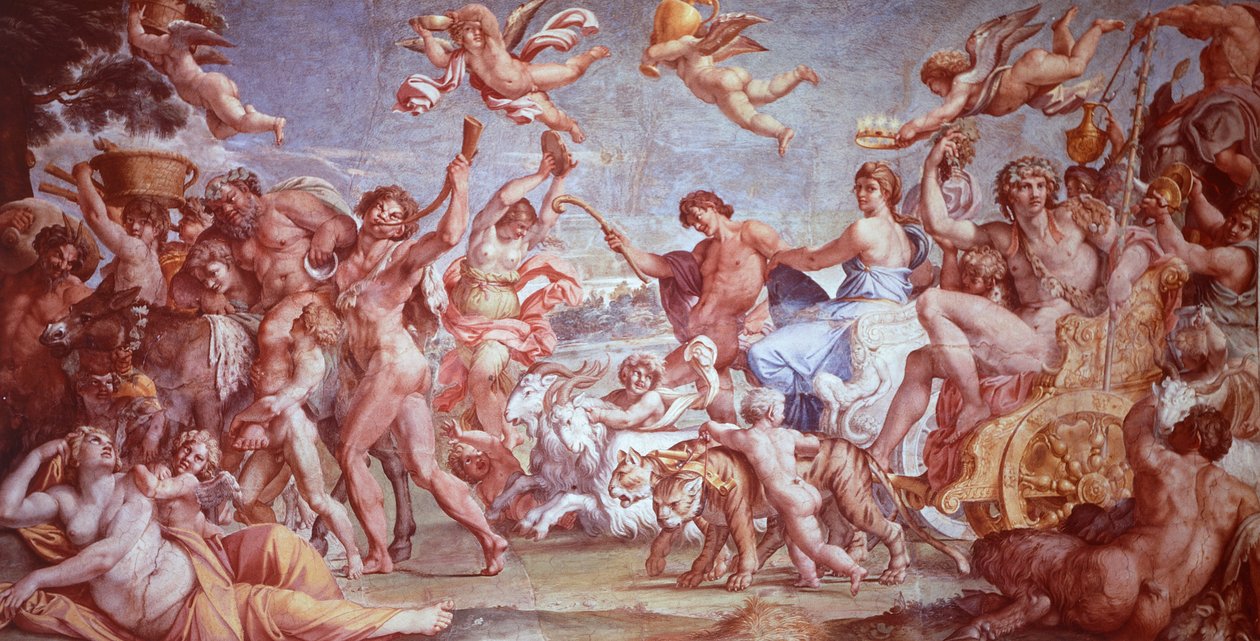 O Triunfo de Baco e Ariadne de Annibale Carracci