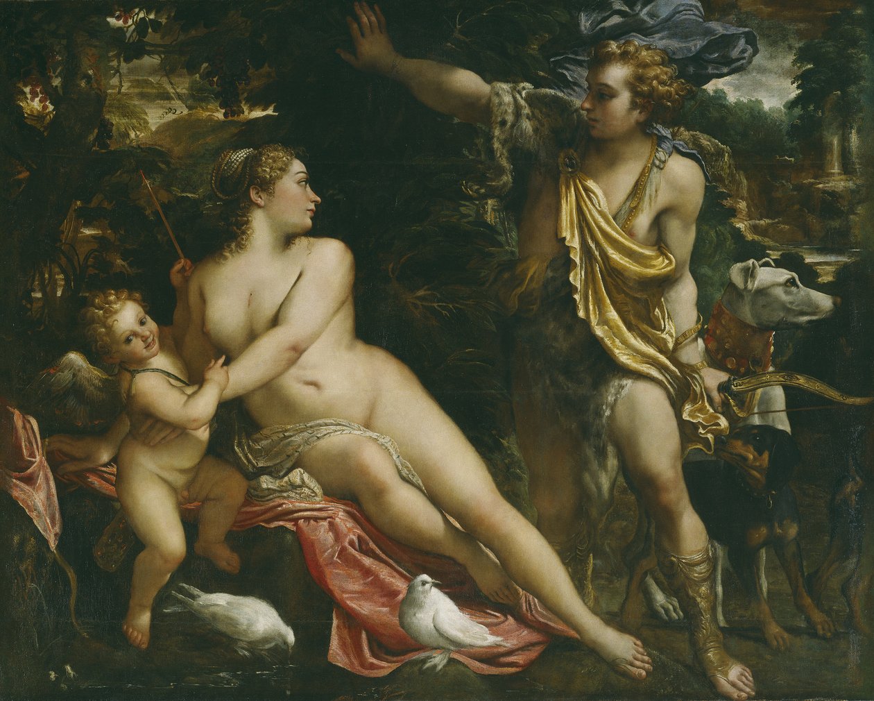 Vênus, Adônis e Cupido de Annibale Carracci