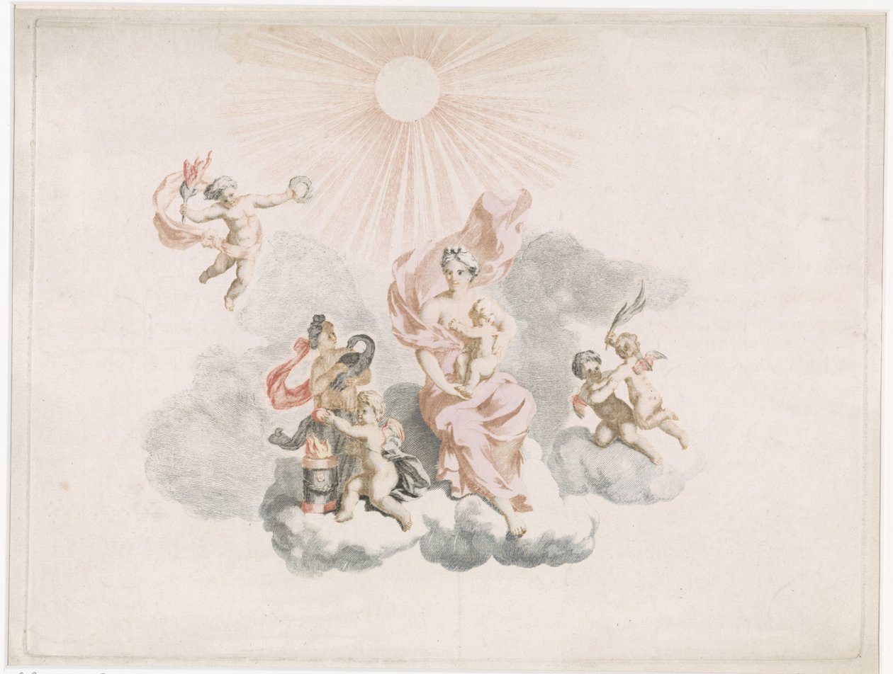 Hércules é amamentado por Juno de Anonymous