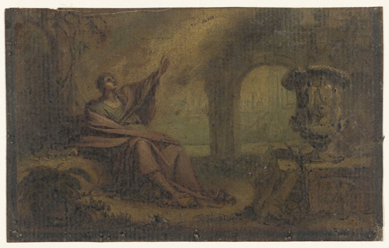 John sobre Patmos (?) de Anonymous