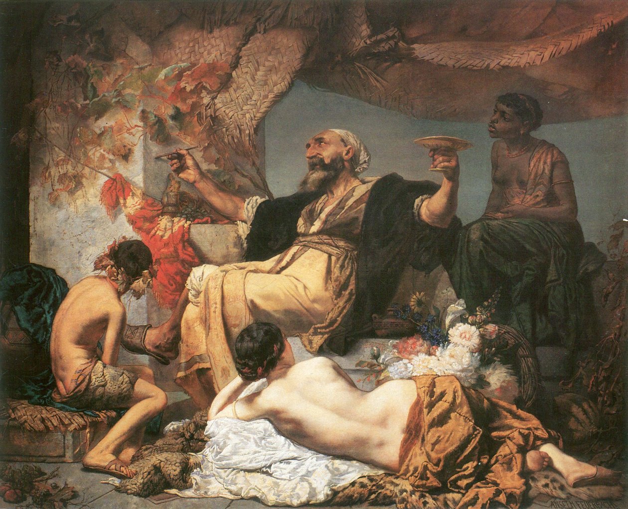 Hafis em frente à taverna de Anselm Feuerbach