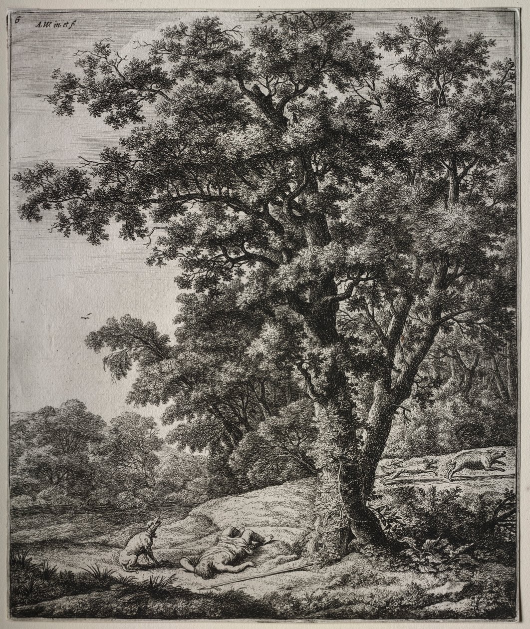 A morte de Adonis. de Anthonie Waterloo