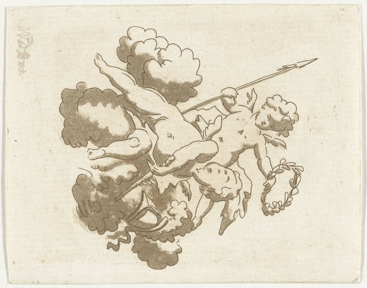 dois putti de Anthonie van den Bos