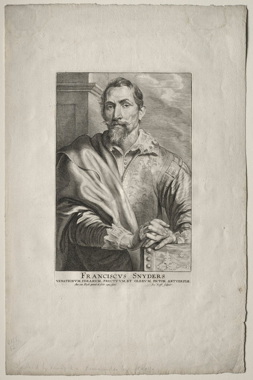 Retrato de Frans Snyders. de Anthony van Dyck