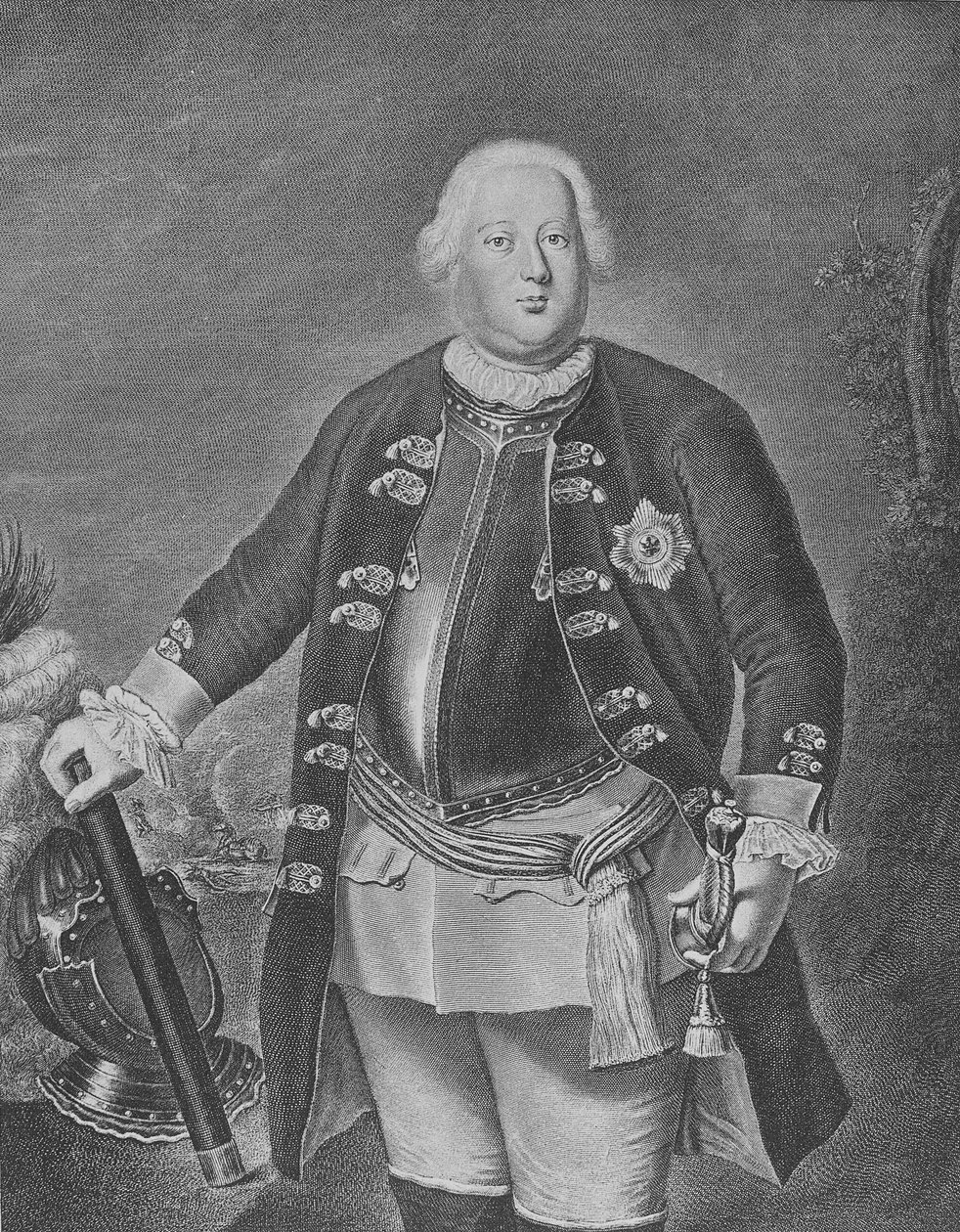 Friedrich Wilhelm I, rei da Prússia de Antoine Pesne