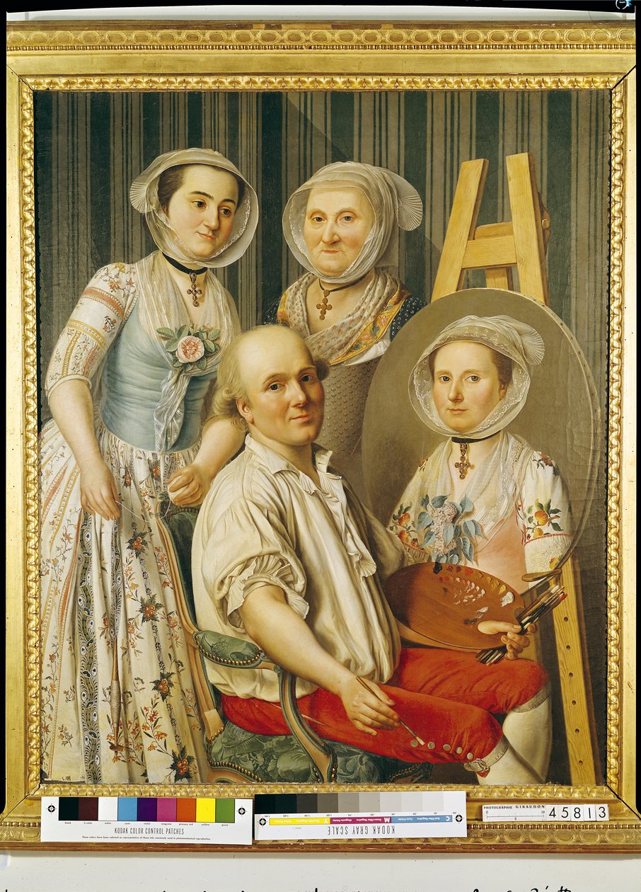O artista e sua família de Antoine Raspal