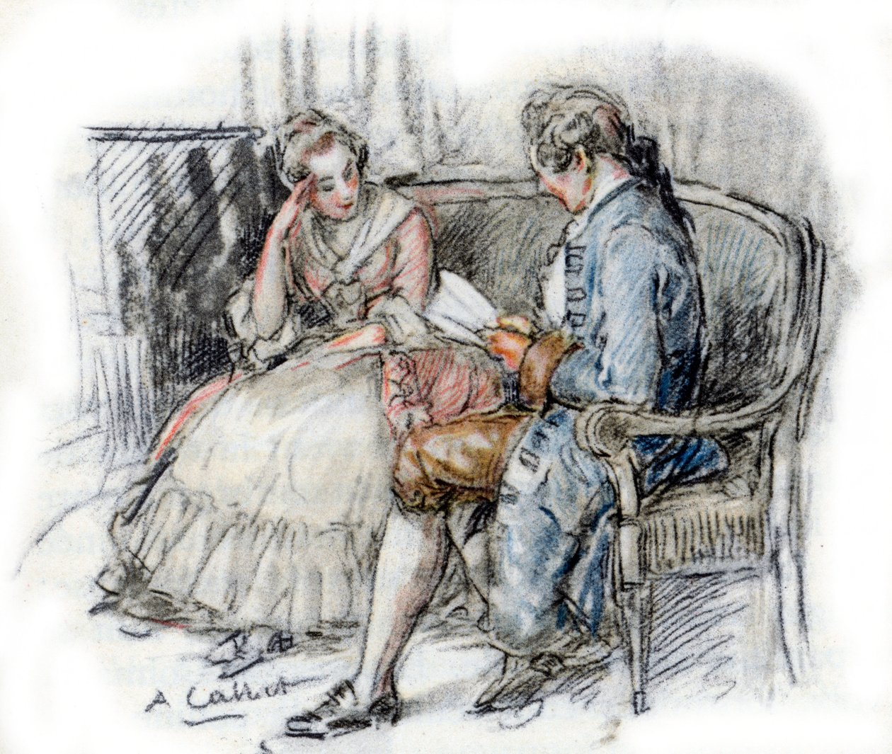 Outro a ler uma Charlotte ( de Antoine Calbet