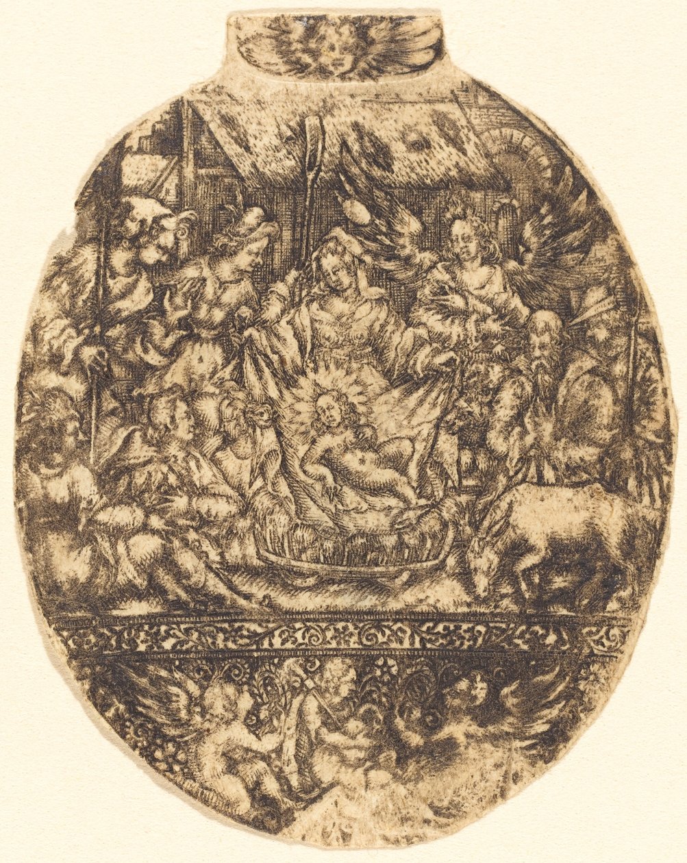 A adoração dos pastores de Antoine Jacquard