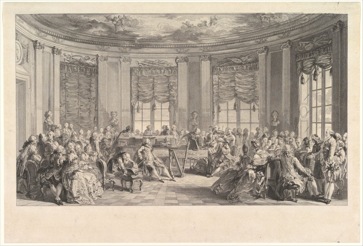 O Concerto, 1774. de Antoine Jean Duclos
