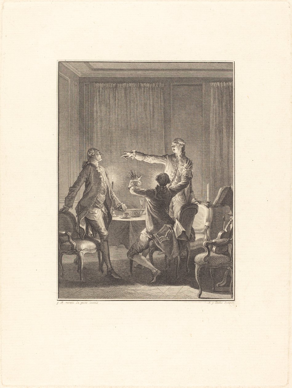 A provocação de Antoine Jean Duclos after Jean Michel Moreau