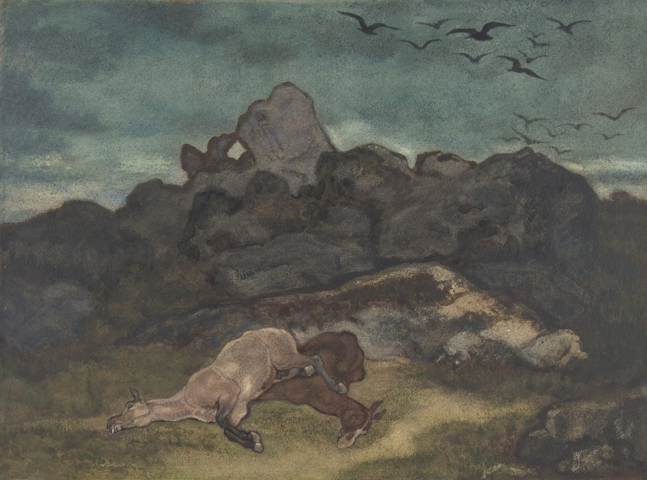 Cavalos Mortos, 1810-75. de Antoine Louis Barye