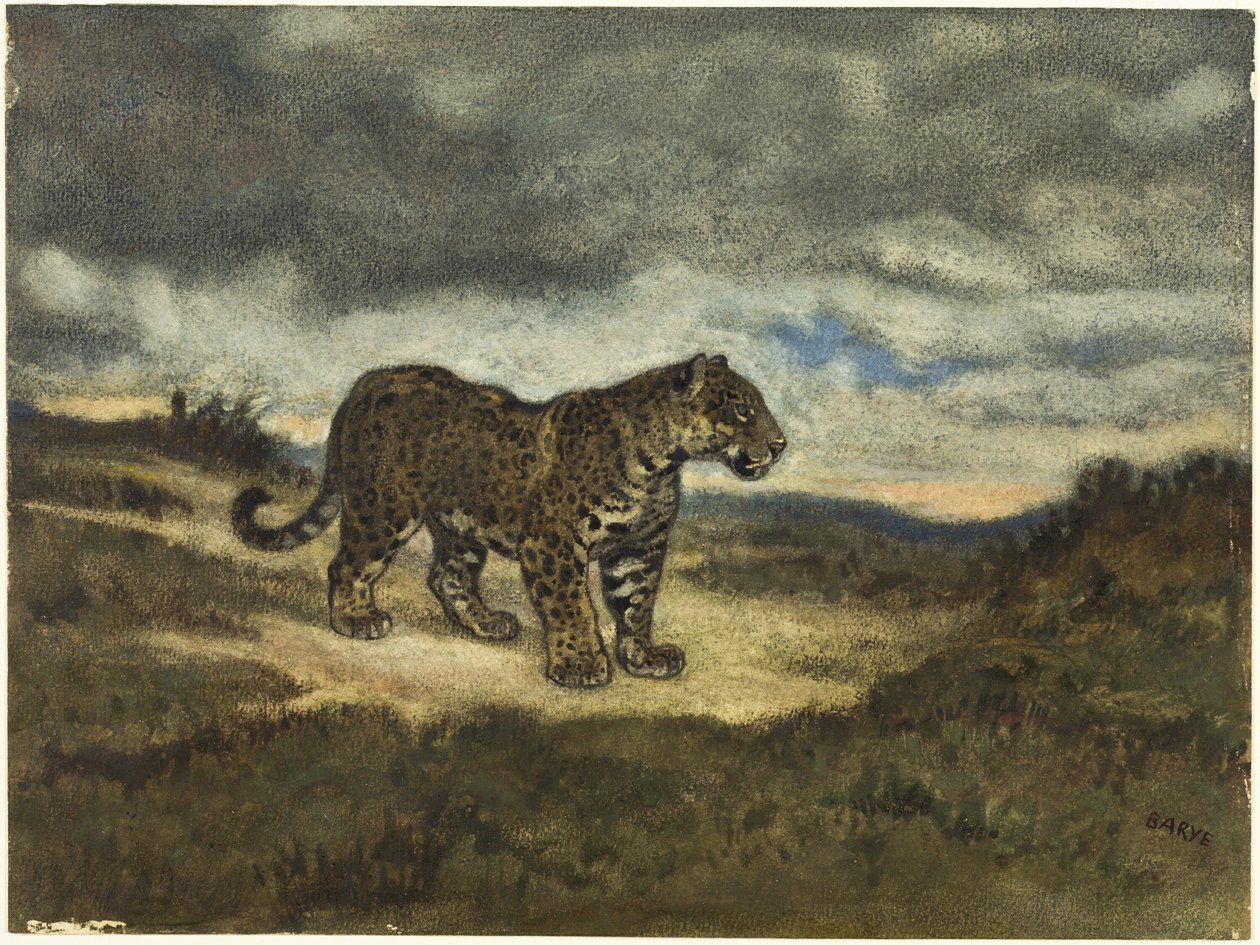 Jaguar em pé de Antoine Louis Barye