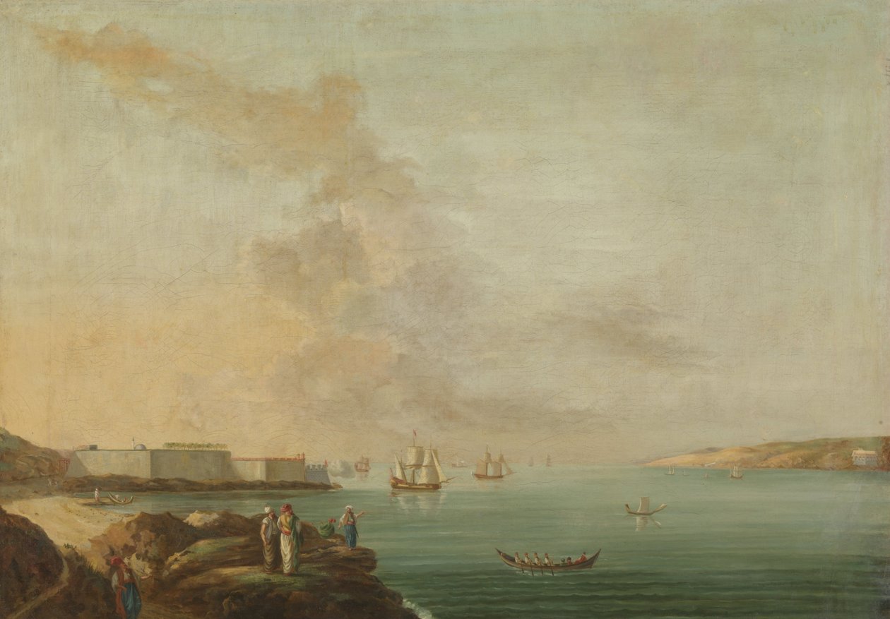 Vista dos Dardanelos de Antoine van der Steen