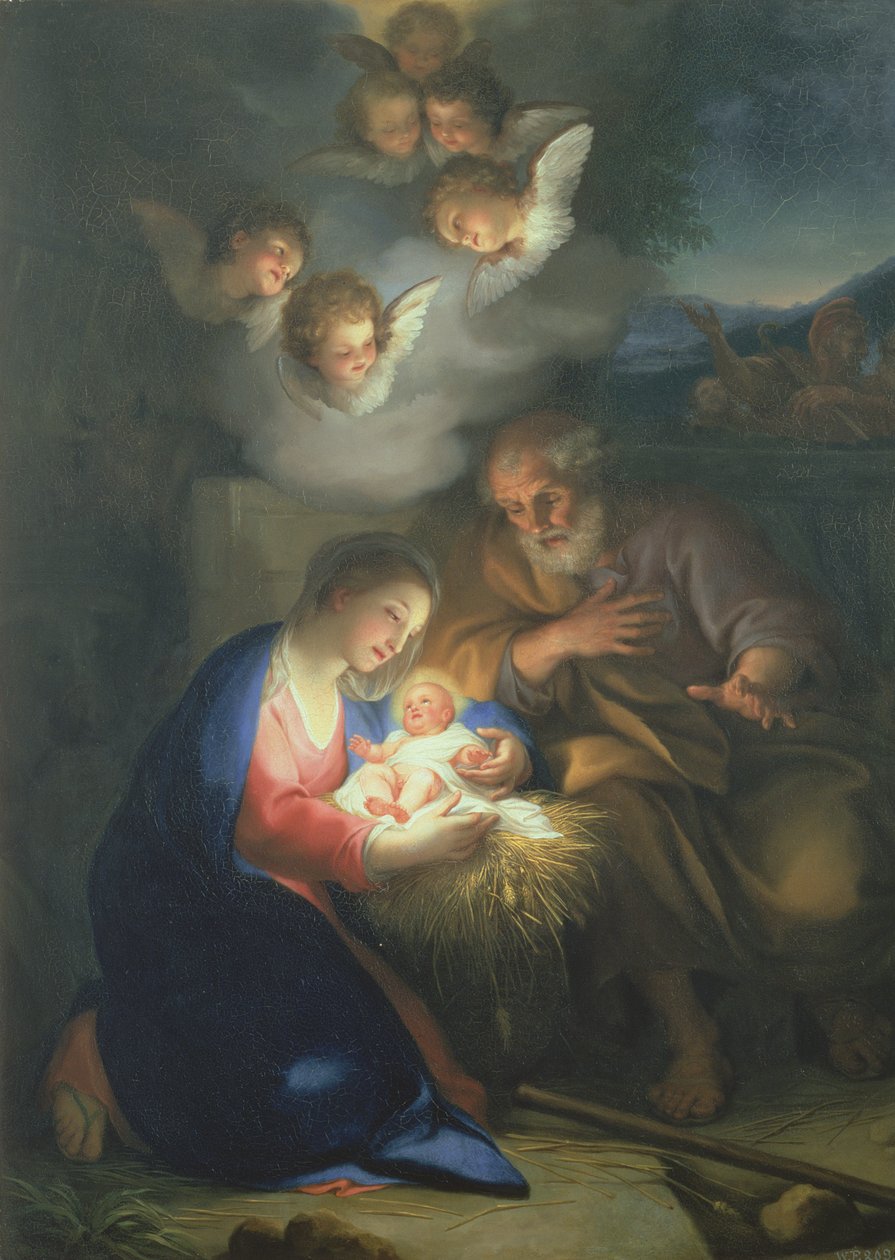 Cena da natividade de Anton Raphael Mengs