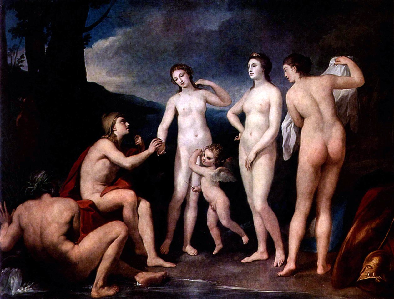 O julgamento de Paris de Anton Raphael Mengs