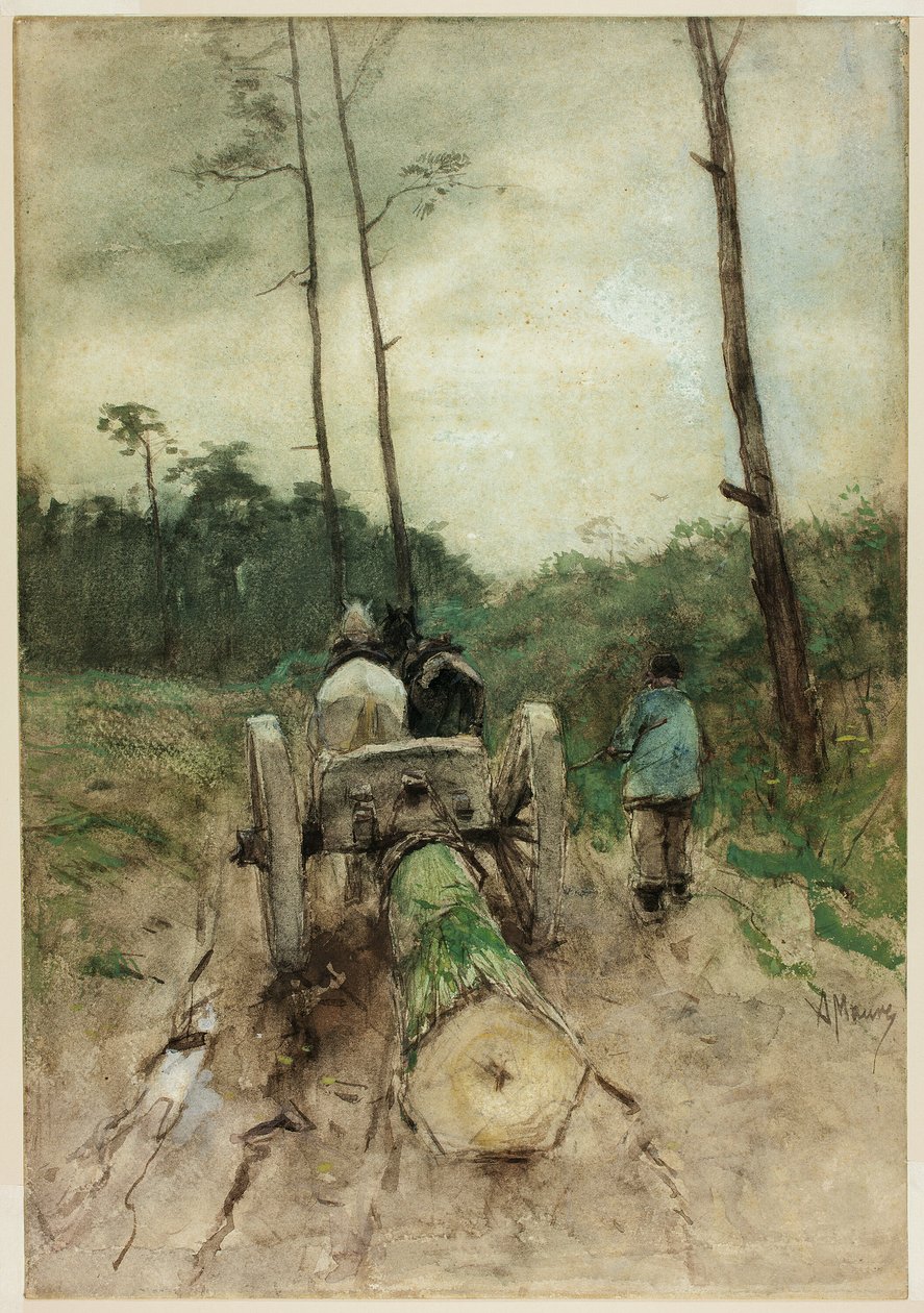 O carrinho do guarda florestal de Anton Mauve