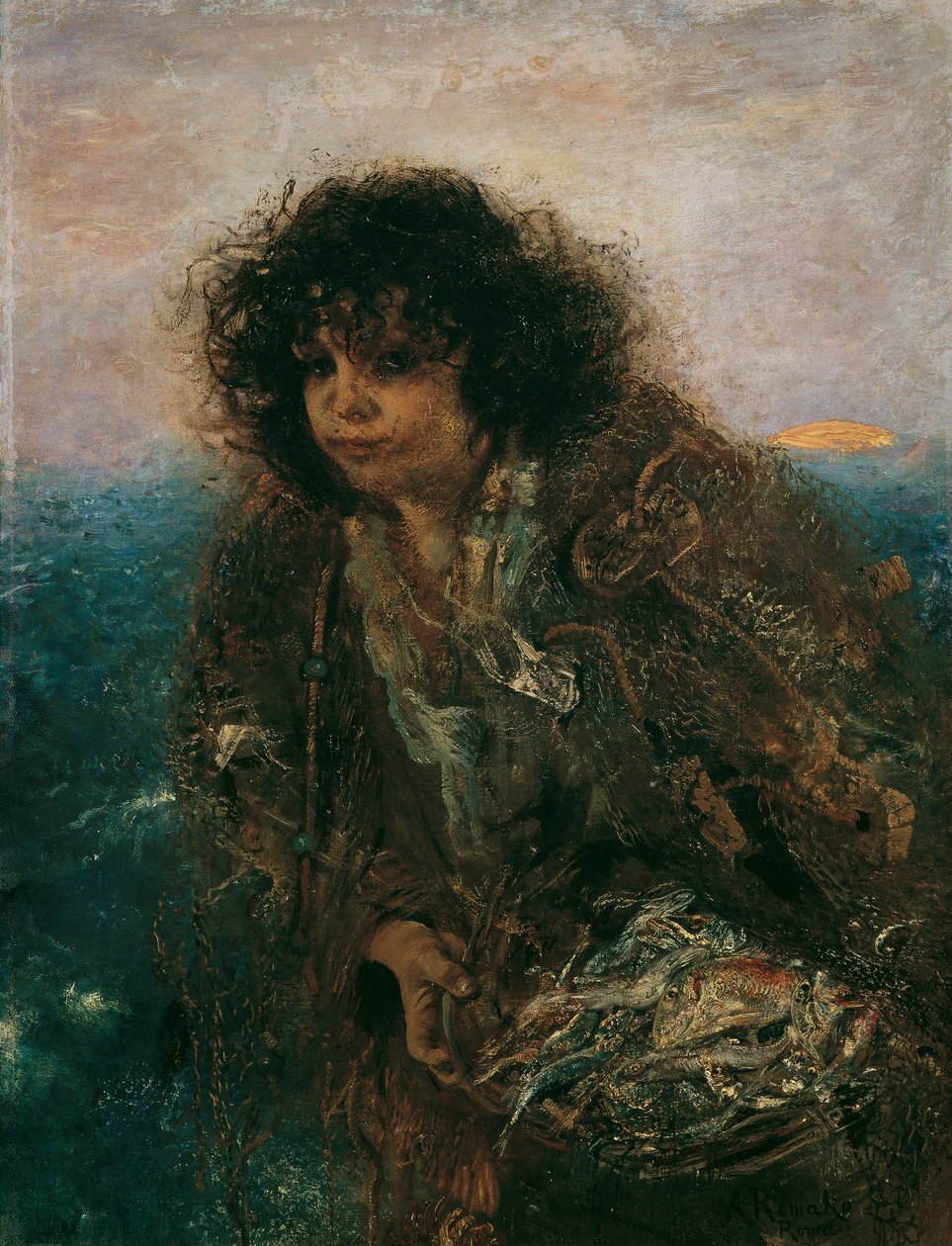 filho de pescador italiano de Anton Romako