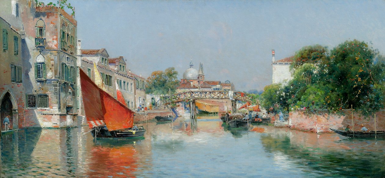 Um canal veneziano de Antonio Reyna Manescau
