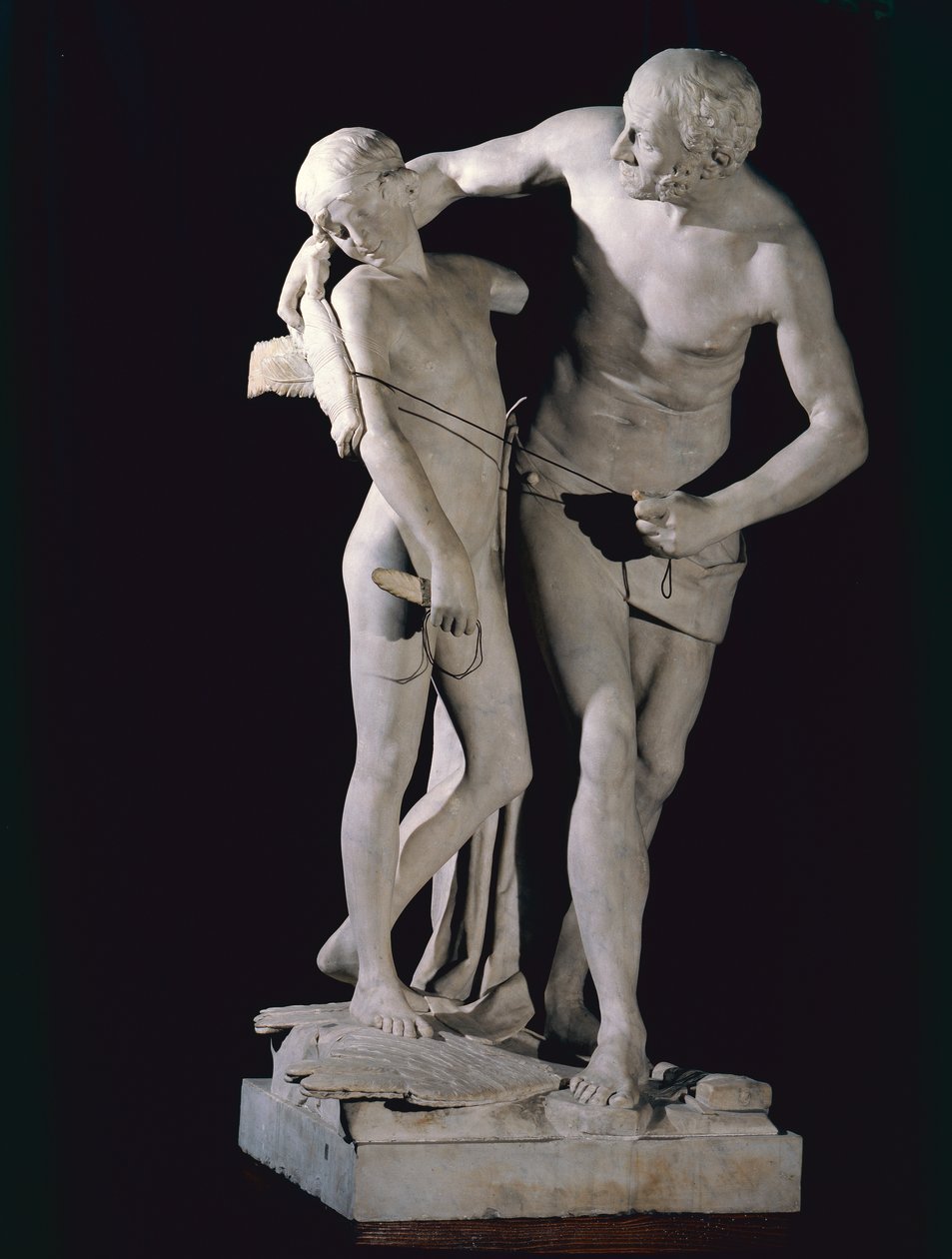 Dédalo e Ícaro (mármore) de Antonio Canova