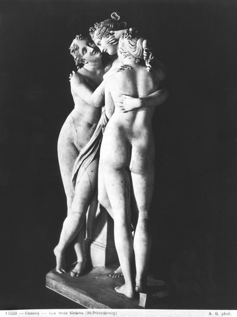 Três Graças, 1812-16 (mármore) (veja também 266965 e 266967) de Antonio Canova