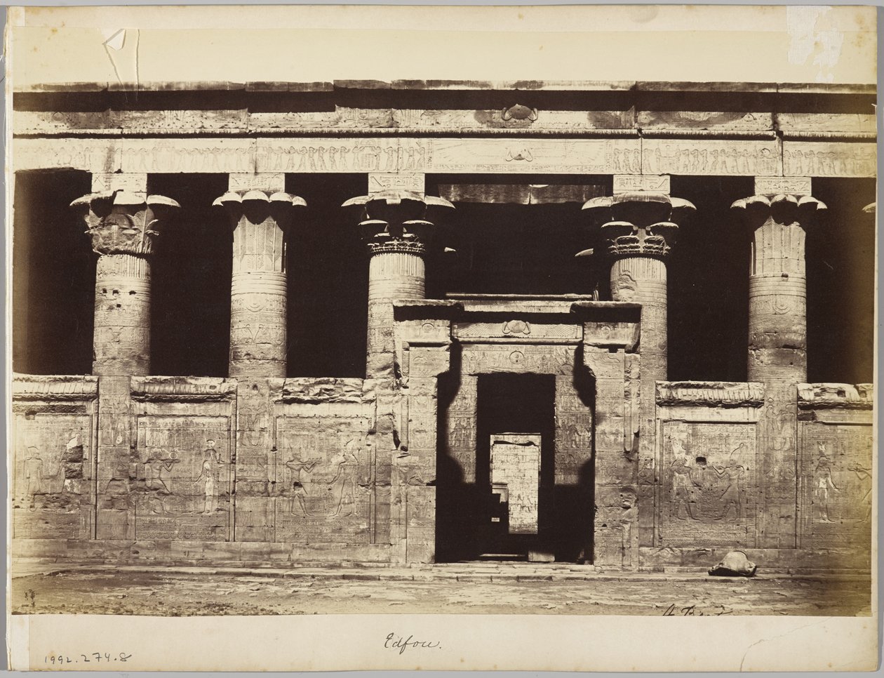 Edfu, Egito de Antonio Beato