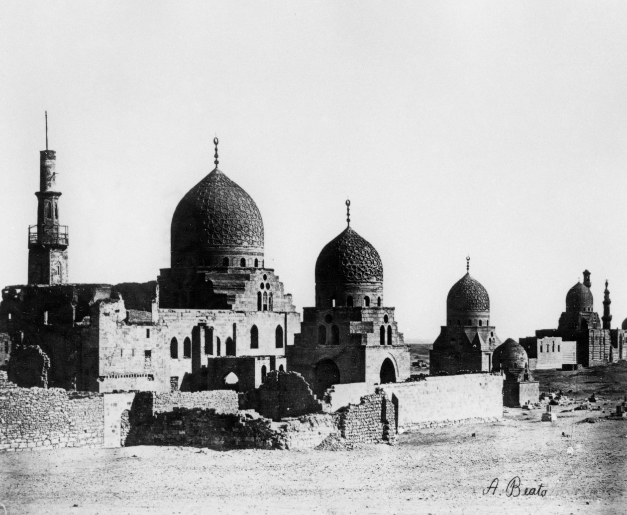Mesquita, Egito, 1862 de Antonio Beato