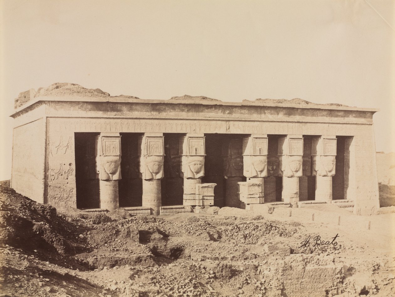 Templo de Dendera de Antonio Beato