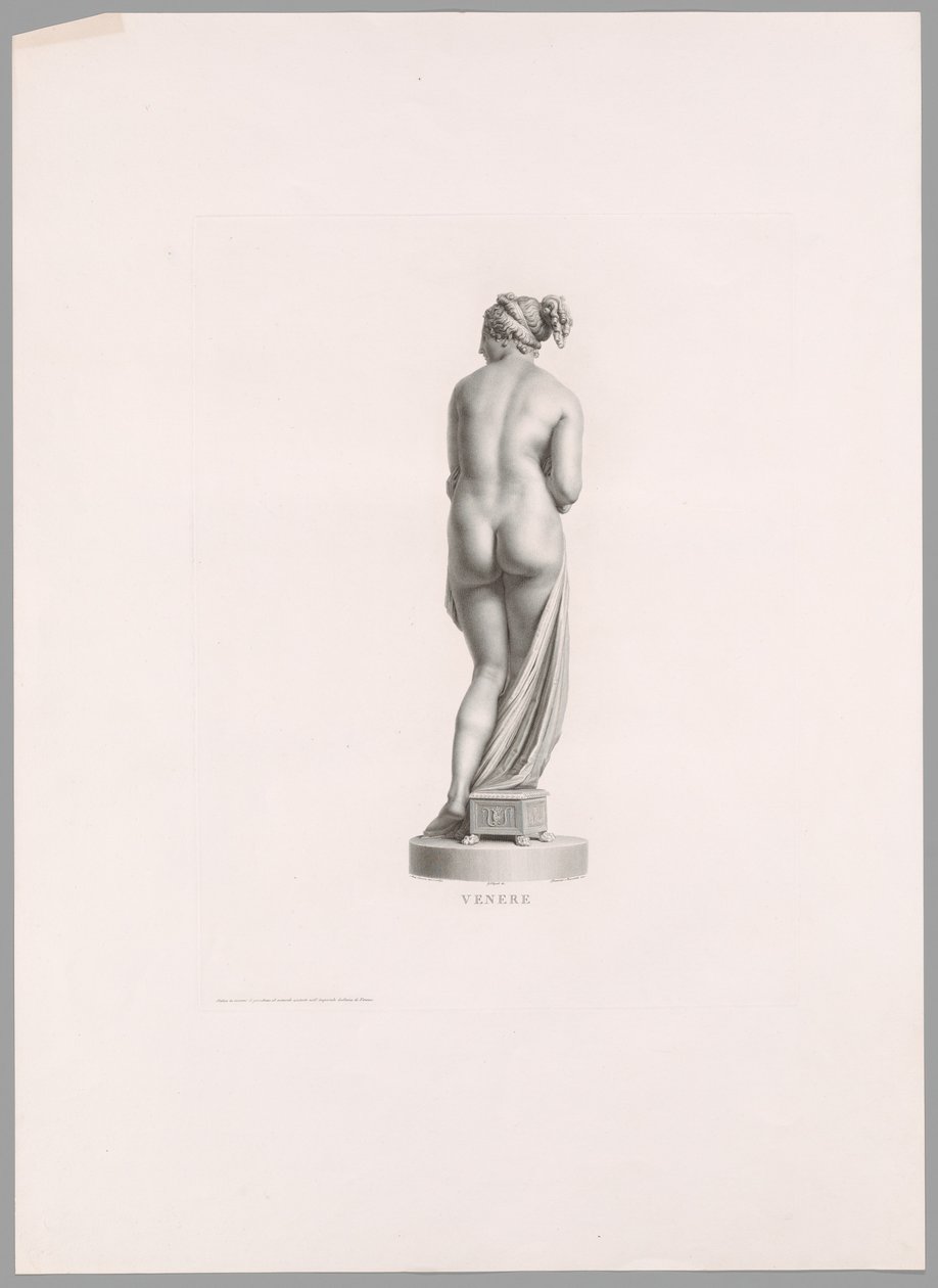 Vênus, vista traseira, do trabalho de Canova de Antonio Canova