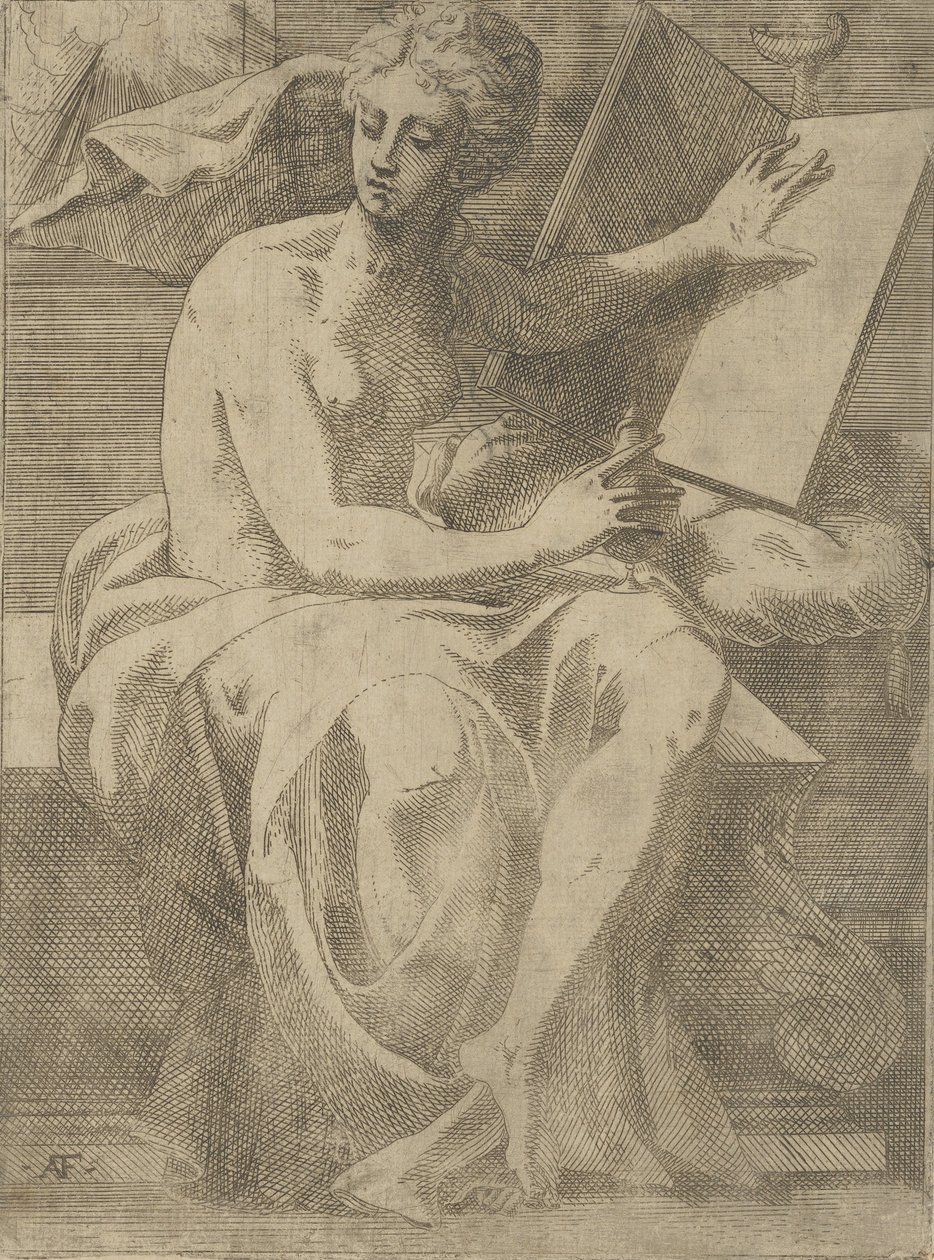 Uma Sibila, 1540-45. de Antonio Fantuzzi
