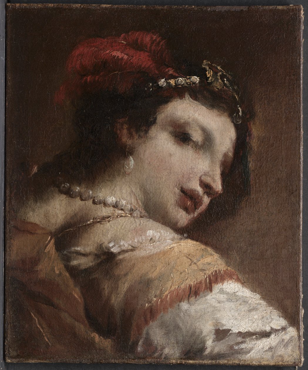 Cabeça de uma mulher de Antonio Guardi