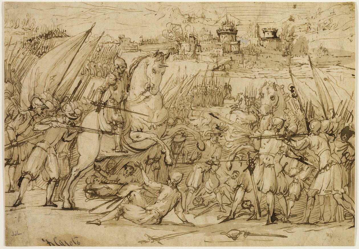 Cena de batalha de Antonio Maria Viani