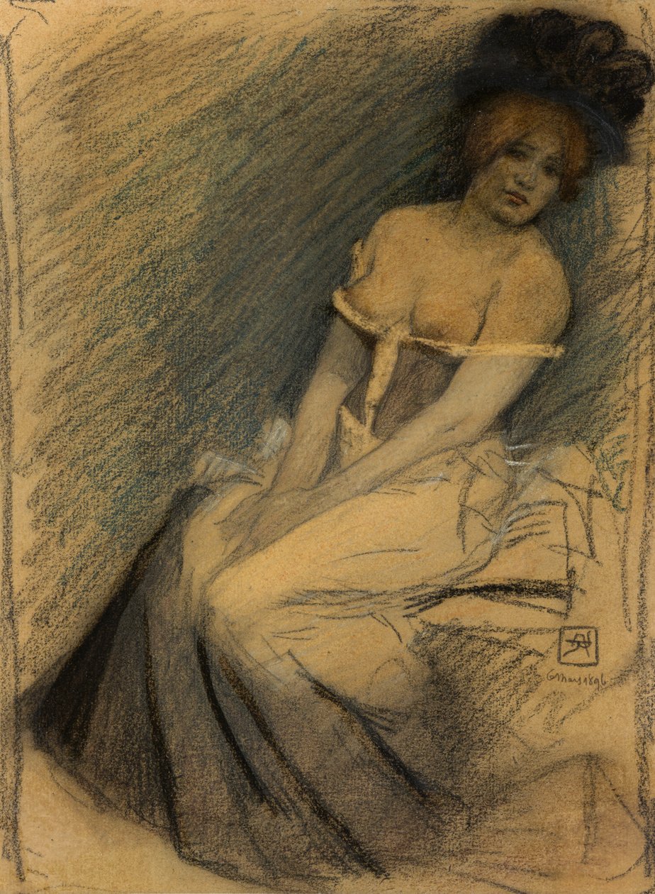 Esperando, 1896. de Armand Rassenfosse