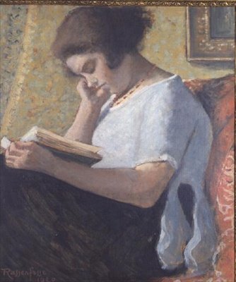 Leitura de Menina Jovem de Armand Rassenfosse