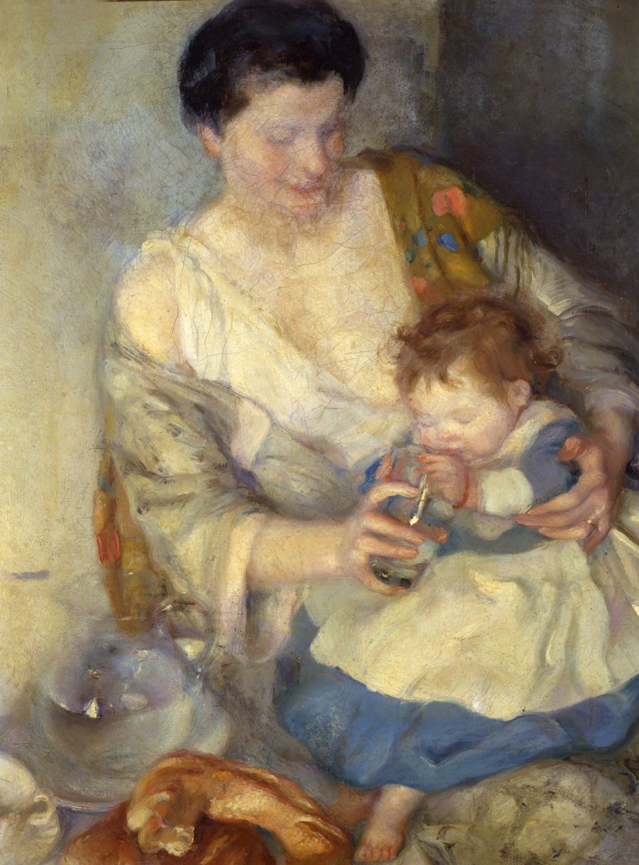 Figuras - mãe e filho de Armando Spadini