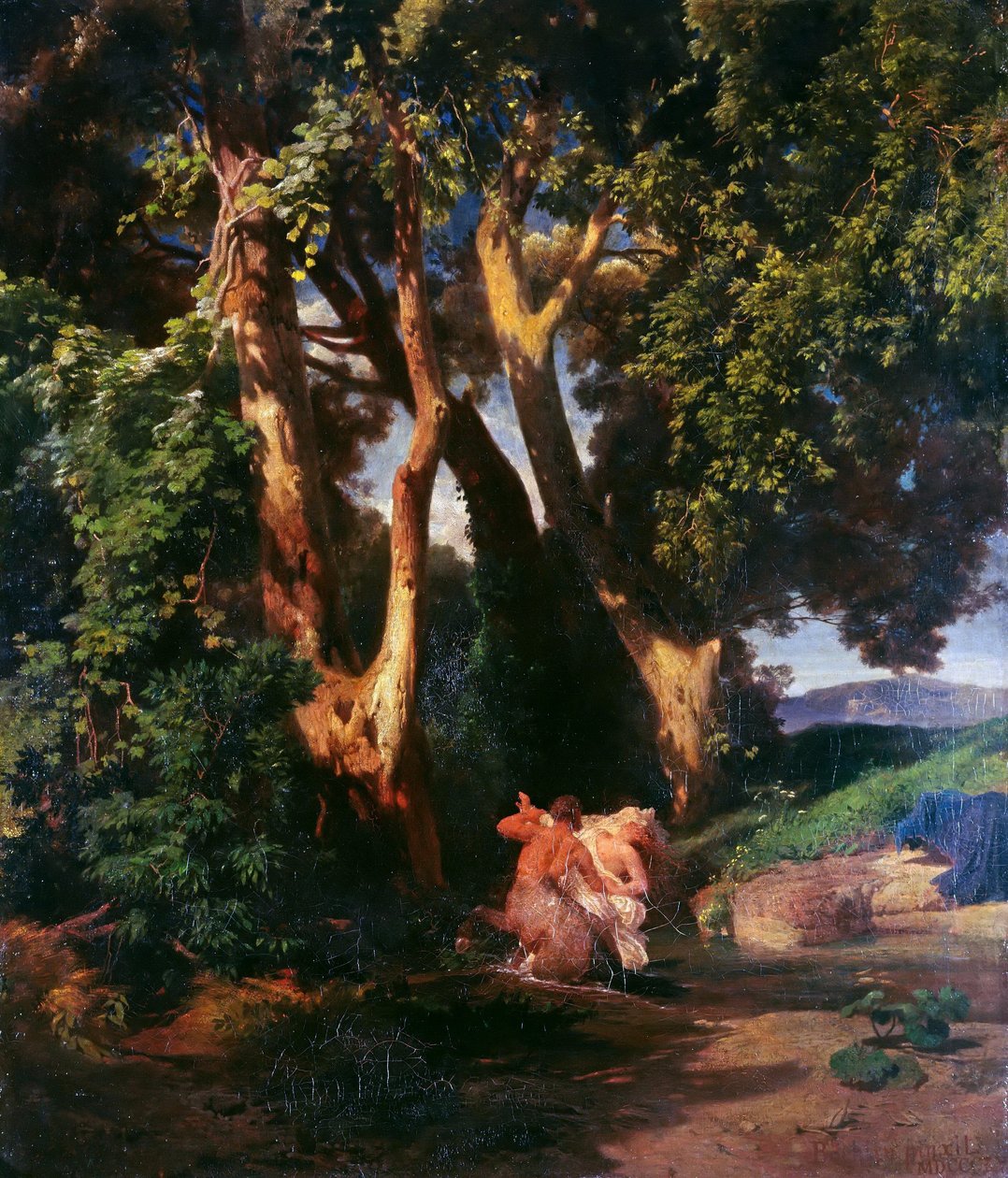 Centauro e ninfa de Arnold Böcklin