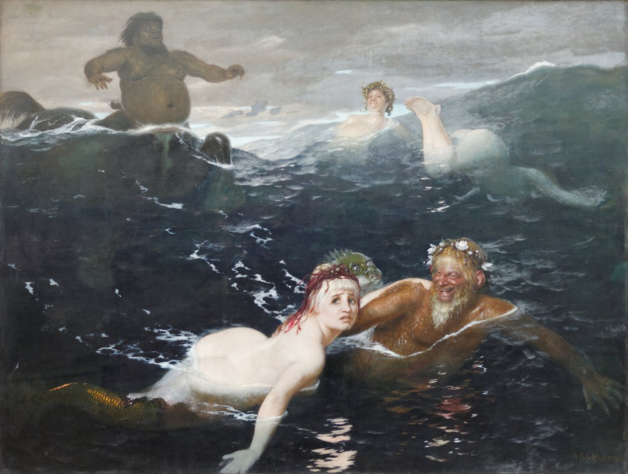 No jogo das ondas de Arnold Böcklin